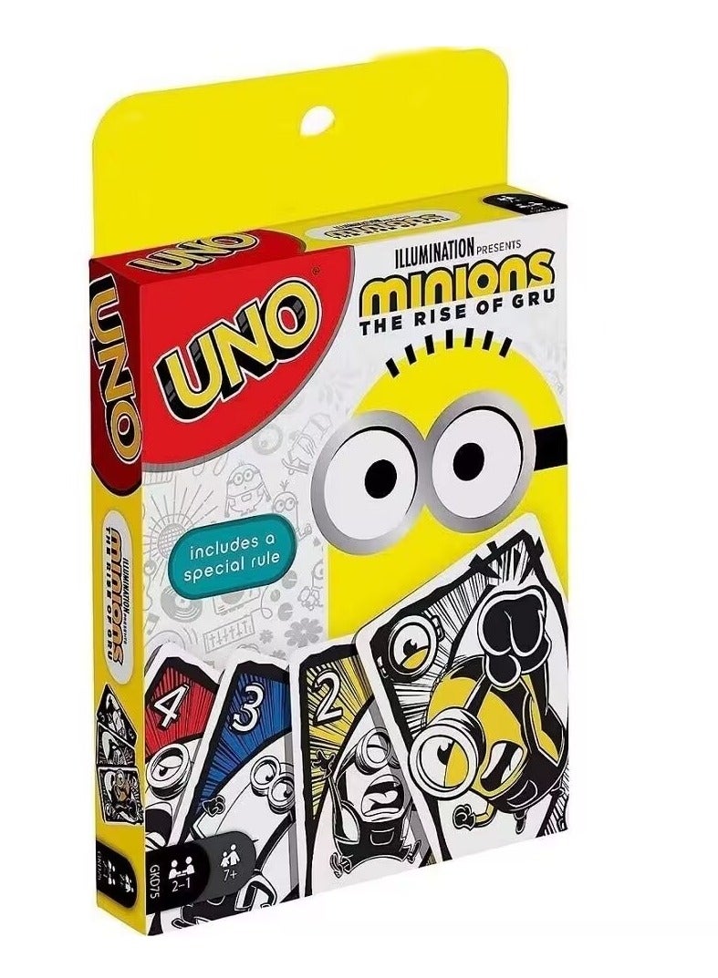 Stud UNO Minions Family Card Game with 112 Cards in a Collectible Storage Tin, Family Night Game for 2-10 Players, 7+Years Old - Image 1